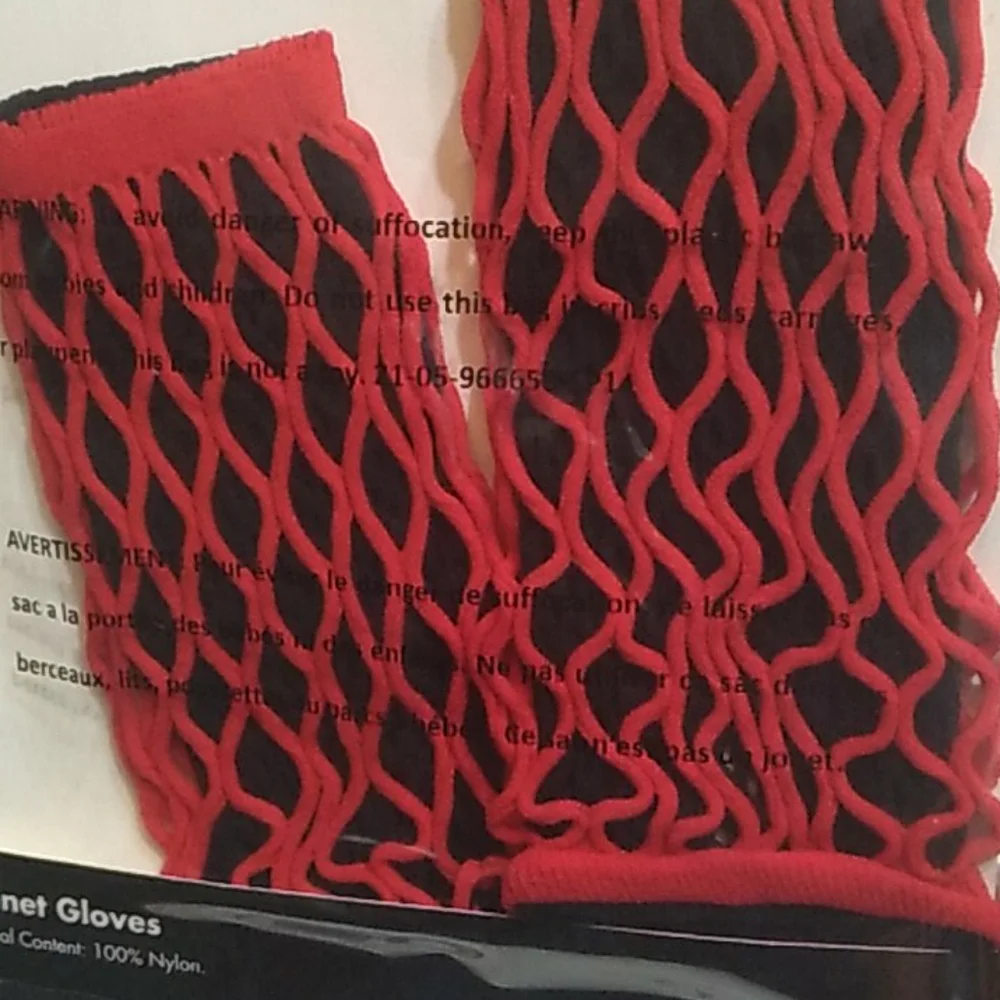 Fishnet gloves